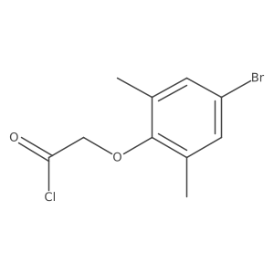 (4-Bromo-2,6-dimethylphenoxy)acetyl chloride结构式