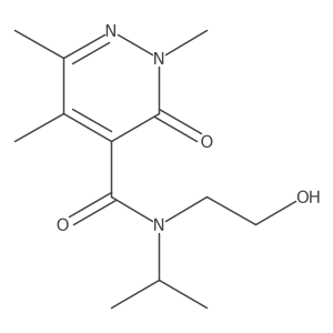 2,3-Dihydro-N-(2-hydroxyethyl)-2,5,6-trimethyl-N-(1-methylethyl)-3-oxo-4-pyridazinecarboxamide Structure