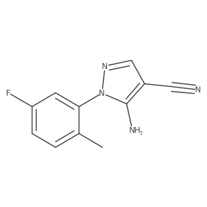 5-amino-1-(5-fluoro-2-methylphenyl)-1H-pyrazole-4-carbonitrile Structure