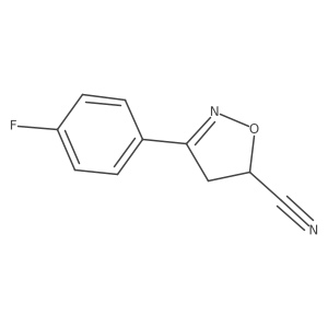 3-(4-Fluorophenyl)-4,5-dihydroisoxazole-5-carbonitrile Structure