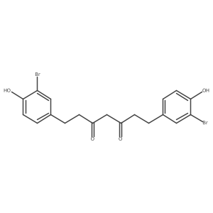 1,7-Bis(3-bromo-4-hydroxyphenyl)-3,5-heptanedione Structure