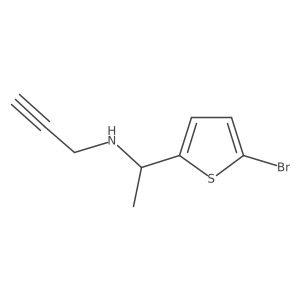 [1-(5-Bromothiophen-2-yl)ethyl](prop-2-yn-1-yl)amine Structure