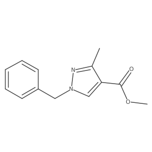 methyl 1-benzyl-3-methyl-1H-pyrazole-4-carboxylate Structure