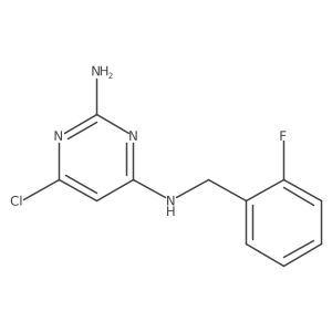 2-Amino-4-chloro-6-(2-fluorobenzylamino)-pyrimidine Structure