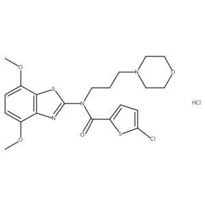 5-Chloro-N-(4,7-dimethoxy-1,3-benzothiazol-2-YL)-N-[3-(morpholin-4-YL)propyl]thiophene-2-carboxamide hydrochloride Structure