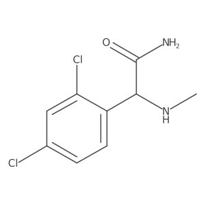 2-(2,4-Dichlorophenyl)-2-(methylamino)acetamide结构式