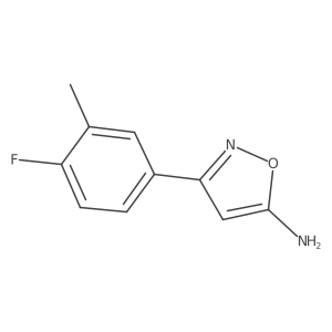3-(4-Fluoro-3-methylphenyl)isoxazol-5-amine Structure