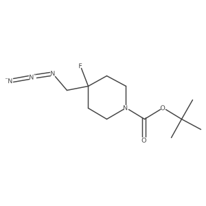Tert-butyl 4-(azidomethyl)-4-fluoropiperidine-1-carboxylate Structure