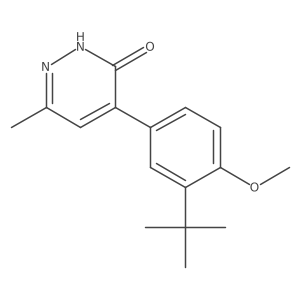 4-(3-(Tert-butyl)-4-methoxyphenyl)-6-methylpyridazin-3(2h)-one结构式