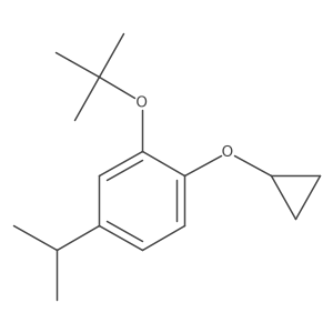 2-Tert-butoxy-1-cyclopropoxy-4-isopropylbenzene结构式