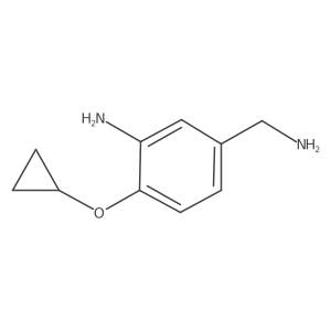 5-(Aminomethyl)-2-cyclopropoxyaniline结构式