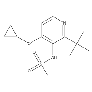 N-(2-Tert-butyl-4-cyclopropoxypyridin-3-YL)methanesulfonamide Structure