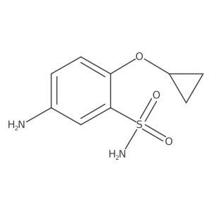 5-Amino-2-cyclopropoxybenzenesulfonamide结构式