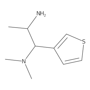 N1,N1-Dimethyl-1-(3-thienyl)-1,2-propanediamine Structure