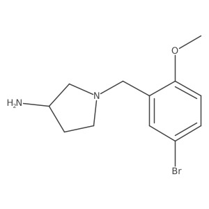 1-(5-Bromo-2-methoxybenzyl)pyrrolidin-3-amine Structure