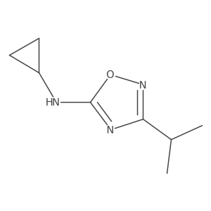 Cyclopropyl-(3-isopropyl-[1,2,4]oxadiazol-5-YL)-amine结构式