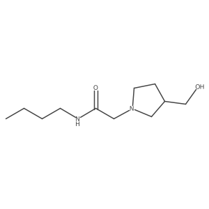 N-butyl-2-[3-(hydroxymethyl)pyrrolidin-1-yl]acetamide Structure