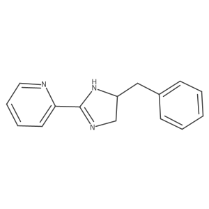 2-(5-benzyl-4,5-dihydro-1H-imidazol-2-yl)pyridine Structure