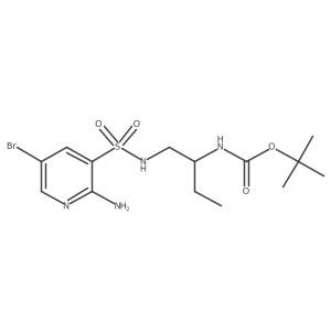 Tert-butyl 1-(2-amino-5-bromopyridine-3-sulfonamido)butan-2-ylcarbamate Structure