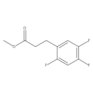 Methyl 3-(2,4,5-trifluorophenyl)propanoate结构式