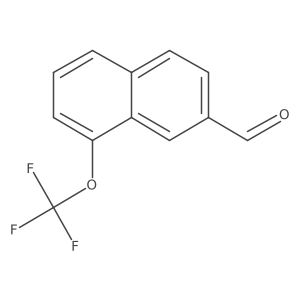 1-(Trifluoromethoxy)naphthalene-7-carboxaldehyde Structure
