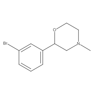2-(3-Bromophenyl)-4-methylmorpholine结构式
