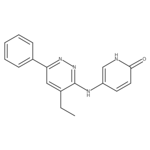 5-[(4-ethyl-6-phenylpyridazin-3-yl)amino]-1H-pyridin-2-one Structure