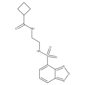 N-{2-[(2,1,3-benzoxadiazol-4-ylsulfonyl)amino]ethyl}cyclobutanecarboxamide Structure