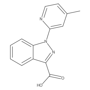 1-(4-methylpyridin-2-yl)-1H-indazole-3-carboxylic acid Structure
