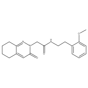 N-[2-(2-methoxyphenyl)ethyl]-2-(3-oxo-5,6,7,8-tetrahydrocinnolin-2(3H)-yl)acetamide结构式