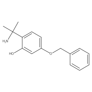 2-(2-Aminopropan-2-yl)-5-(benzyloxy)phenol Structure