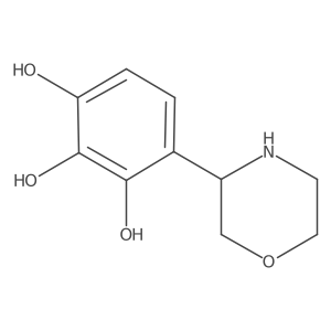 4-(Morpholin-3-yl)benzene-1,2,3-triol Structure