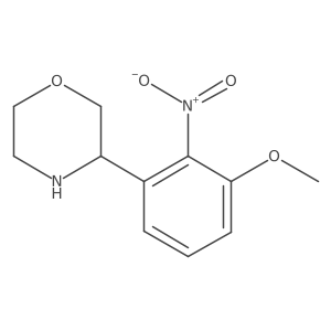 3-(3-Methoxy-2-nitrophenyl)morpholine结构式