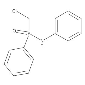 P-(Chloromethyl)-N,P-diphenylphosphinic amide结构式