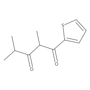 2,4-Dimethyl-1-(thiophen-2-yl)pentane-1,3-dione结构式