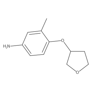 3-Methyl-4-(oxolan-3-yloxy)aniline结构式