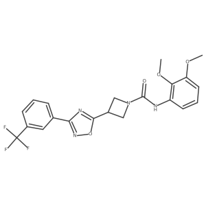 N-(2,3-dimethoxyphenyl)-3-(3-(3-(trifluoromethyl)phenyl)-1,2,4-oxadiazol-5-yl)azetidine-1-carboxamide Structure