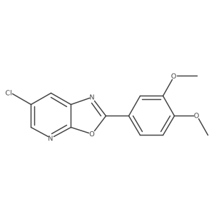 6-Chloro-2-(3,4-dimethoxyphenyl)oxazolo[5,4-b]pyridine Structure