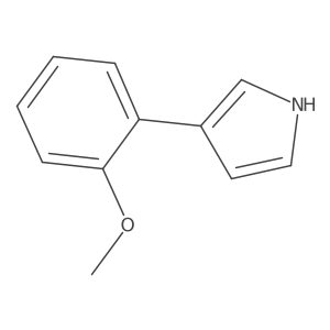 3-(2-Methoxyphenyl)-1H-pyrrole结构式