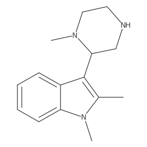1,2-dimethyl-3-(1-methylpiperazin-2-yl)-1H-indole Structure