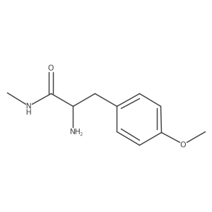 2-amino-3-(4-methoxyphenyl)-N-methylpropanamide结构式