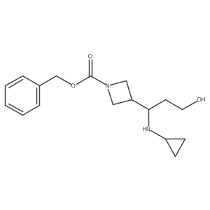 Benzyl 3-(1-(cyclopropylamino)-3-hydroxypropyl)azetidine-1-carboxylate Structure