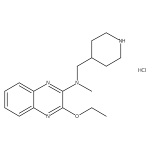 3-ethoxy-N-methyl-N-(piperidin-4-ylmethyl)quinoxalin-2-amine hydrochloride结构式