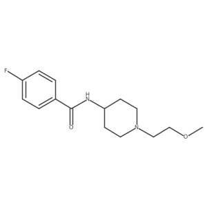 4-Fluoro-N-[1-(2-methoxyethyl)piperidin-4-YL]benzamide结构式