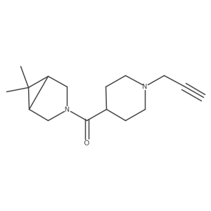 (6,6-Dimethyl-3-azabicyclo[3.1.0]hexan-3-yl)-(1-prop-2-ynylpiperidin-4-yl)methanone Structure