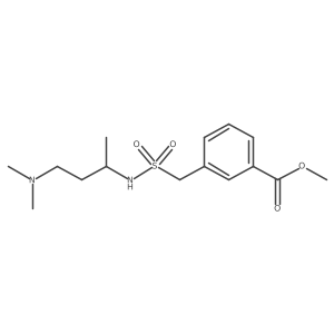 Methyl 3-({[4-(dimethylamino)butan-2-yl]sulfamoyl}methyl)benzoate结构式