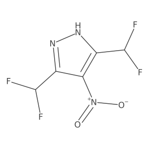 3,5-bis(difluoromethyl)-4-nitro-1H-pyrazole Structure