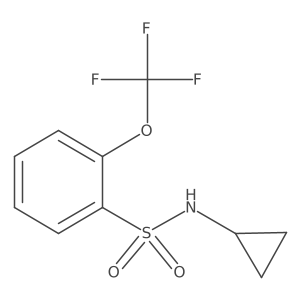 N-cyclopropyl-2-(trifluoromethoxy)benzene-1-sulfonamide Structure