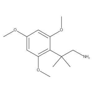 2-Methyl-2-(2,4,6-trimethoxyphenyl)propan-1-amine结构式