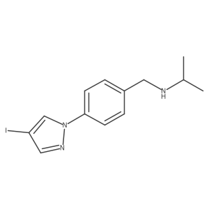 n-(4-(4-Iodo-1h-pyrazol-1-yl)benzyl)propan-2-amine Structure
